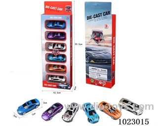 free wheel alloy car in color box