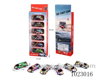 pull back alloy car in window box