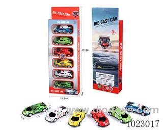 pull back alloy car in window box
