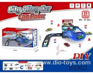 diy free wheel alloy car park in color box