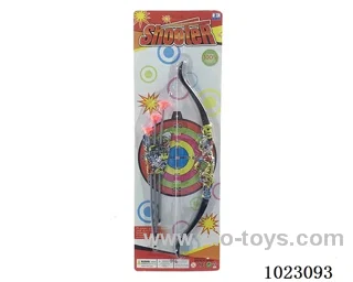 Bow and arrow in blister card