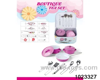 Stainless steel tableware (baked flower) in Gilf box