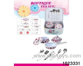 Stainless steel tableware (baked flower) in Gilf box