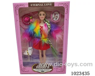 11.5inch doll with A movable hand in window box