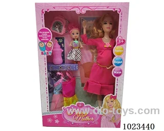 11.5inch Pregnant woman doll with 3inch doll  in window box