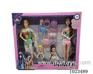 11.5inch 4pcs doll in window box