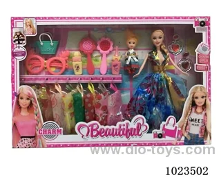11.5inch  doll with  A movable hand in window box