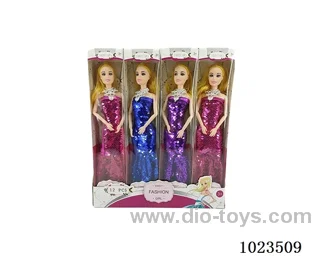 12pcs 11.5inch 9-joint doll with  A movable hand  4sets mixed loaidng in window box