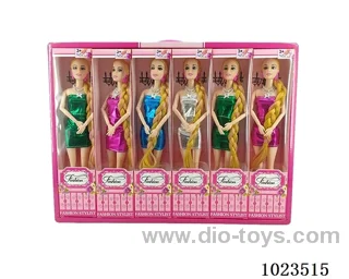 12pcs 11.5inch 9-joint doll with  A movable hand  6sets mixed loaidng in window box