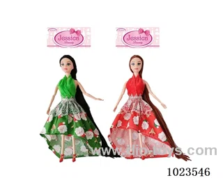 11.5inch 9-joint doll 2sets mixed loading in opp bag