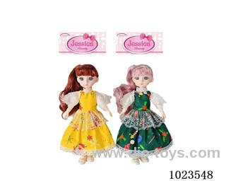 14inch 12-joint doll 2sets mixed loading in PP bag with header