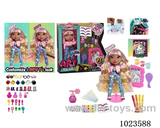 10inch 12joint doll with _x000D_
DIY painting accessories in window box