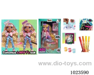 10inch 12joint doll with _x000D_
DIY painting accessories in window box