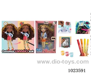 10inch 12joint doll with _x000D_
DIY painting accessories in window box
