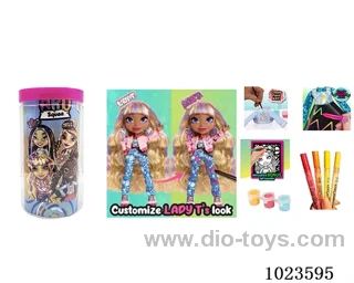 6inch doll with _x000D_
DIY painting accessories in bottle