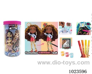 6inch doll with _x000D_
DIY painting accessories in bottle