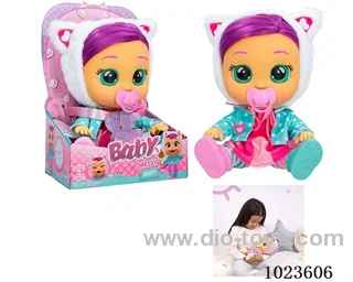 14inch doll with 4-sound music &Tearshedding function in display box