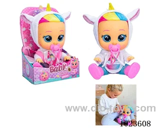 14inch doll with 4-sound music &Tearshedding function in display box