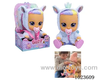 14inch doll with 4-sound music &Tearshedding function in display box