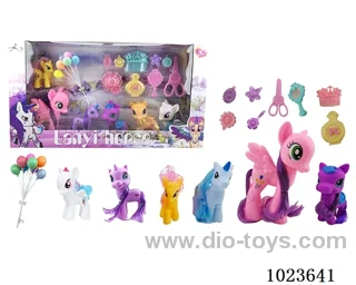 rubber horses in window box