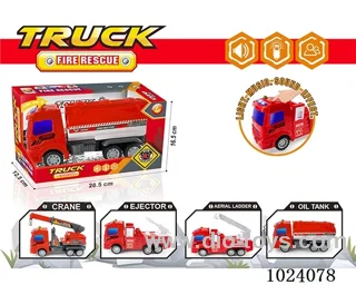 Inertia car with light&music 4sets mixed loading include battery in display box