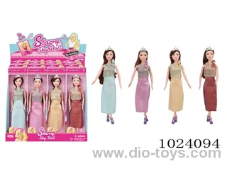 12pcs Starry sky 11.5inch doll Hollow doll without joints in display  box