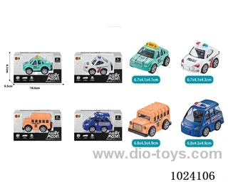 alloy pull back car 4color&4sets mixed loading in window box