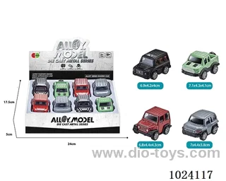 8pcs alloy pull back 4color&4sets mixed loading in display box