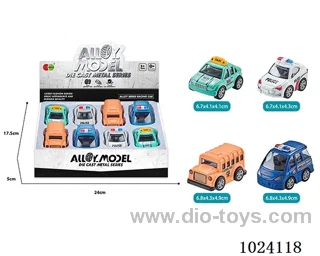8pcs alloy pull back 4color&4sets mixed loading in display box