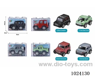 alloy pull back 4color&4sets mixed loading in Ming benzene box