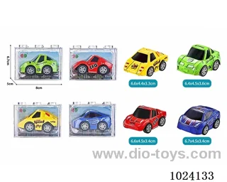 alloy pull back 4color&4sets mixed loading in Ming benzene box