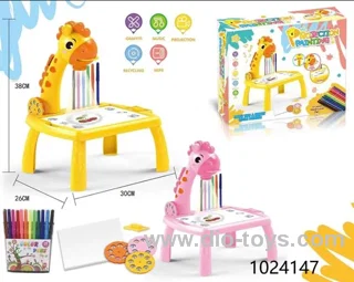 Projection table in color box