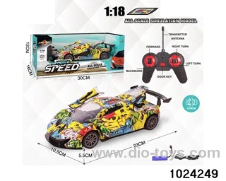 1:18 5ch RC car with light in window box(Package Electricity)
