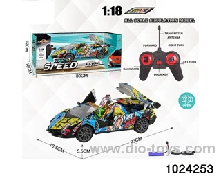 1:18 5ch RC car with light in window box(No package electricity)