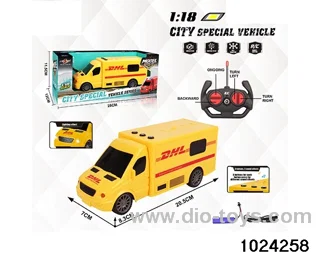 1:18 4ch RC car W L/M in window box(Package Electricity)