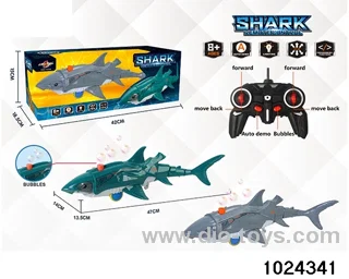 RC bubble blowing shark in window box(No package electricity)