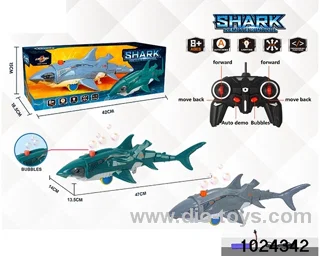 RC bubble blowing shark in window box(Package Electricity)