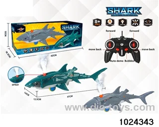RC shark smoke in window box(No package electricity)