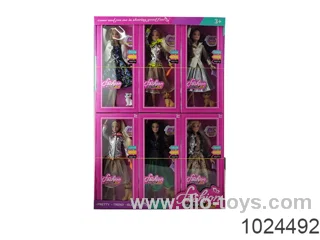 11.5inch doll in display box 6 pcs