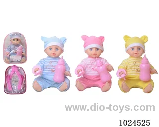 14inch doll with 4-sound &IC 3 color mixed loading in Packsack