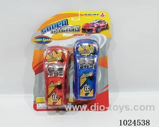 pull back car in blister card