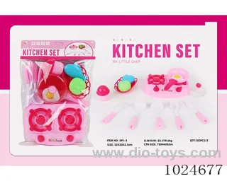 kitchen set in PVC bag with header