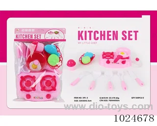 kitchen set in PVC bag with header