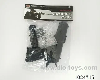 2 in 1 gun toys in pe bag with header