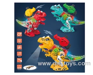 Electric dinosaur in color box