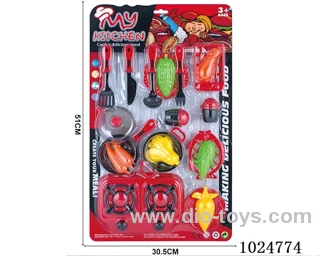 kitchen set in blister card
