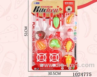 kitchen set in blister card