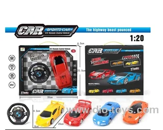 1:20 2ch RC car with light 4sets &4color mixed loading in window box
