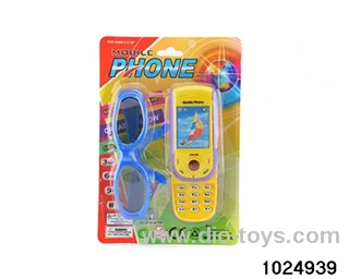 Package power automatic sliding cover phone plus glasses in Blister card