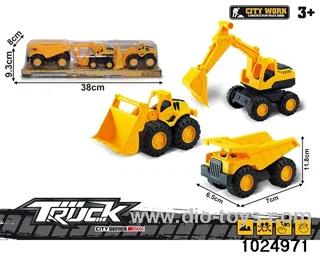 Skidding engineering vehicle in PVC cover